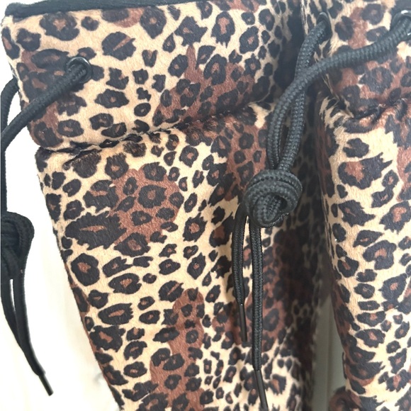 Corkys Black and Leopard Print Rain Boots - Picture 6 of 8